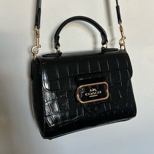 Black Coach top notch purse